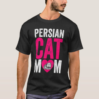 Moederdag Kat Mama Kat  Vacht Ouder Perzische Kat  T-shirt