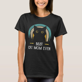 Moederdag Kat Mama Zwarte Kat, Beste Kat Moeder T-shirt