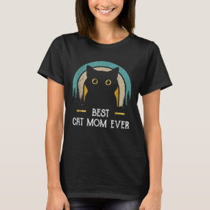 Moederdag Kat Mama Zwarte Kat, Beste Kat Moeder T-shirt