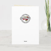 Moederdag Katholieke Heilige Maagd Maria Rozen  Kaart (Achterkant)