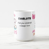 Moederdag katten, kawaii-stijl, aangepast koffiemok (Center)