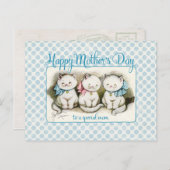 Moederdag Katten  voortplanting Briefkaart (Voorkant / Achterkant)
