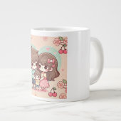 Moederdag, Kawaii en Sweet Cherry Grote Koffiekop (Voorkant rechts)