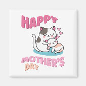 Moederdag, kawaii-stijl magneet (Voorkant)