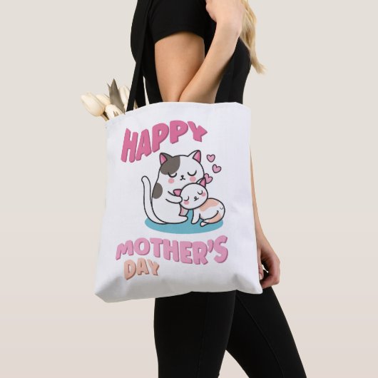 Moederdag, kawaii-stijl tote bag (Dichtbij)