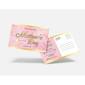 Moederdag Kerkdienst Uitnodiging Roze & Goud