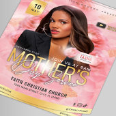 Moederdag kerkvieringsdienst flyer