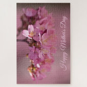 Moederdag Kersenbloesem Delicate Roze Boeket Legpuzzel (Verticaal)