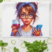 Moederdag Keuken Handdoek, Moederdag Theedoek (Gevouwen)