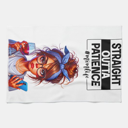 Moederdag Keuken Handdoek, Moederdag Theedoek (Horizontaal)