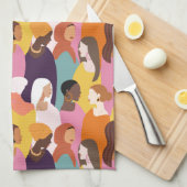 Moederdag keukenhanddoek (Quarter Fold)