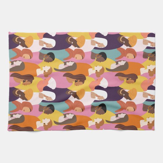 Moederdag keukenhanddoek (Horizontaal)