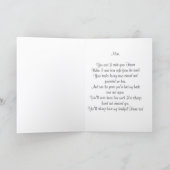 Moederdag Kind Hand Geef Paarse Bloem Kaart (Binnen)