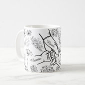 Moederdag Kinderen Die Hand Van Moeder Vasthouden Koffiemok (Voorkant links)