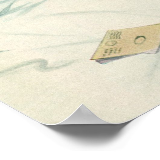  moederdag, kinderen die kaarten lezen in bed poster (Hoek)