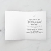 Moederdag kinderhand geeft Paarse ventilator Kaart (Binnen)