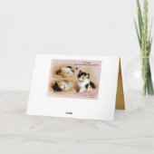 MOEDERDAG KITTENS wakker worden Kaart (Achterkant)