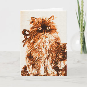 MOEDERDAG KITTY MET ROZEN KAART