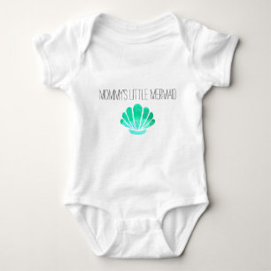Moederdag Kleine Zeemeermin met Groene Schelp Romper