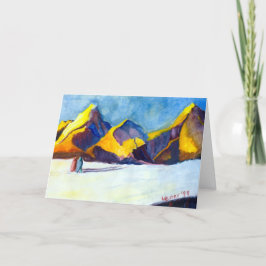 Moederdag Kleurrijk Landschap Feestdagen Kaart