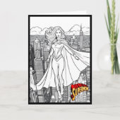 Moederdag kleurstof van de Kinder superheld Kaart (Voorkant)