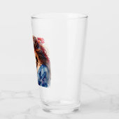 Moederdag Knuffel in Waterverf Bloemstijl Glas (Links)