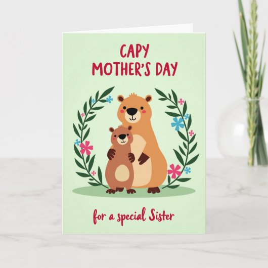 Moederdag Knuffelkaart Kaart (Voorkant)