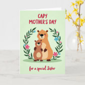 Moederdag Knuffelkaart Kaart (Gele Bloem)