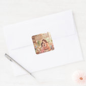 Moederdag Knuffelsticker Vierkante Sticker (Envelop)