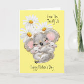 Moederdag Koalas Wenskaart Kaart (Voorkant)