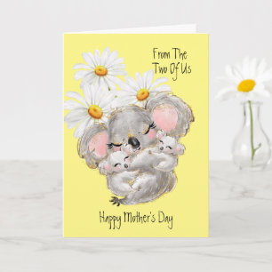 Moederdag Koalas Wenskaart Kaart