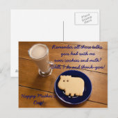 Moederdag koekjes en melkBriefkaart Briefkaart (Voorkant / Achterkant)
