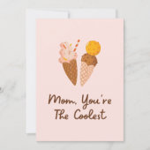 Moederdag Koelste Moeder Grappige Quote Kaart (Voorkant)