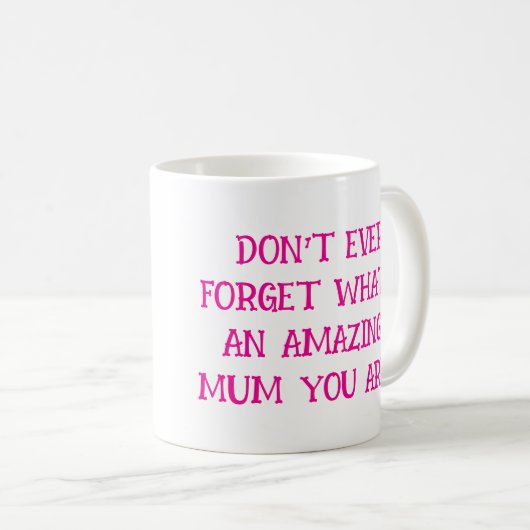 Moederdag koffie Mok voor een geweldige moeder (Voorkant rechts)