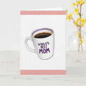 Moederdag koffiebeker kaart (Gele Bloem)