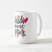 Moederdag koffiemok voor de beste moeder ter werel (Voorkant rechts)