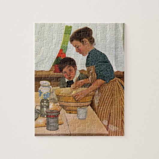 moederdag Koken met mam Legpuzzel (Verticaal)
