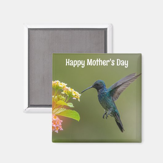 Moederdag kolibriemagneet magneet (Voorkant / Achterkant)