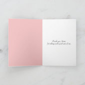 Moederdag Konijn en Baby Konijn Kaart (Binnen)