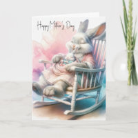 Moederdag Konijn en Baby Konijn