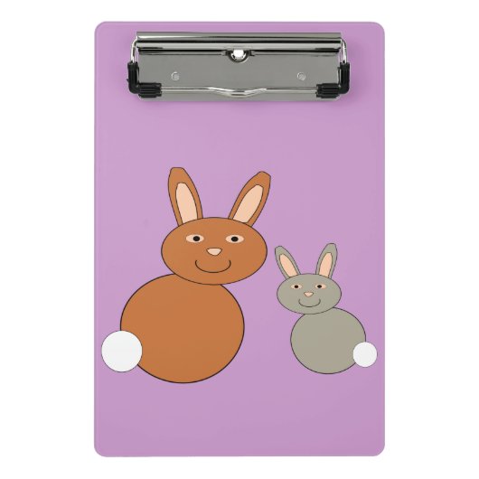 Moederdag Konijnen Mini Klembord (Voorkant)