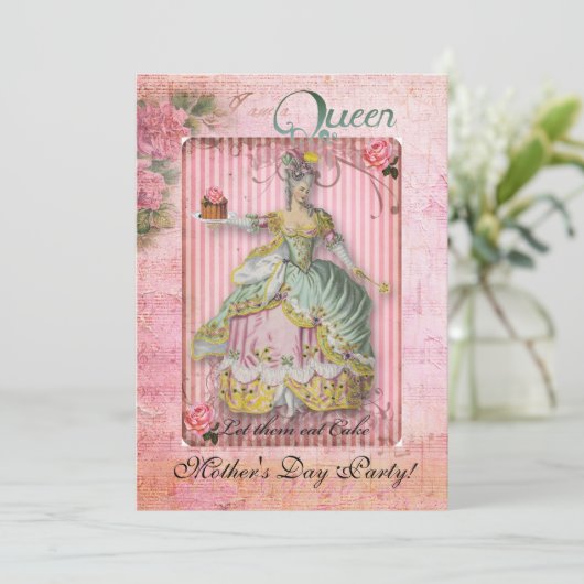 moederdag Koningin Kaart (Staand voorkant)