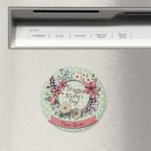 Moederdag Koraal Bloemen voor Zus Magneet (Insitu (Vaatwasser))