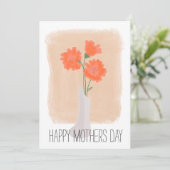 Moederdag Koraal Bloemenkwaststreek Kaart (Staand voorkant)