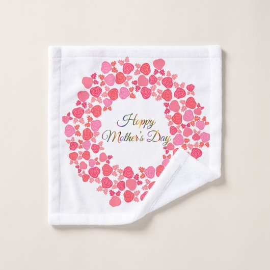 Moederdag Krans Bad Handdoek (Wasdoekje)