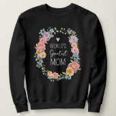 Moederdag Krans Bloem Moederdag Trui (Design voorkant)