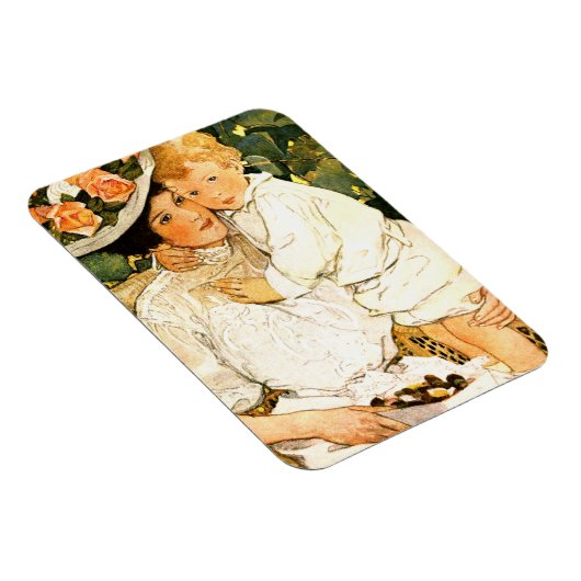 Moederdag  kunstgeschenk magneet (Rechterzijde)