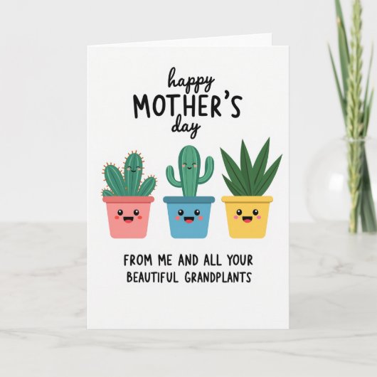 Moederdag Kunstkaart van Grandplants Kaart (Voorkant)