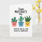 Moederdag Kunstkaart van Grandplants Kaart (Gele Bloem)