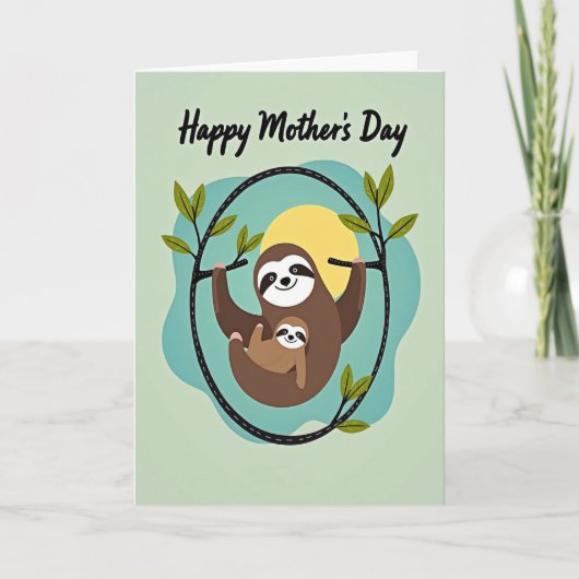 Moederdag Kunstkaart voor in de bomen Kaart (Voorkant)